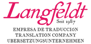 Langfeldt translations – Traducciones Langfeldt Logo